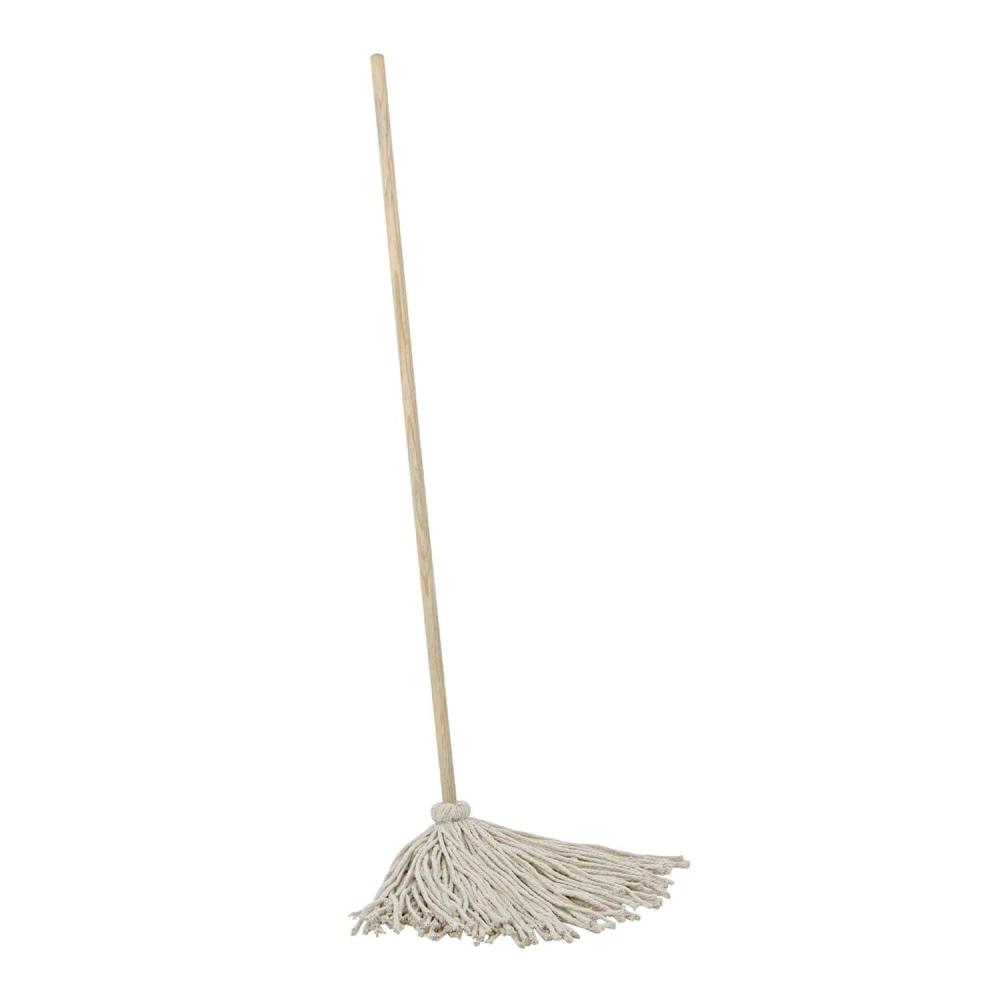image:imageBoardwalk BWK116C 16 oz Cotton Head Deck Mop with 48 in Oak Wood Handle  White 6Carton