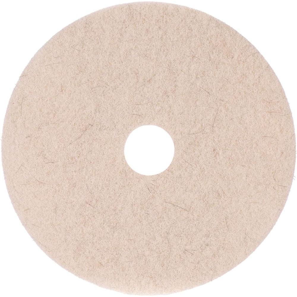 image:imageBoardwalk BWK4019NHE 19 in Diameter Natural Hog Hair Burnishing Floor Pads  Beige 5Carton