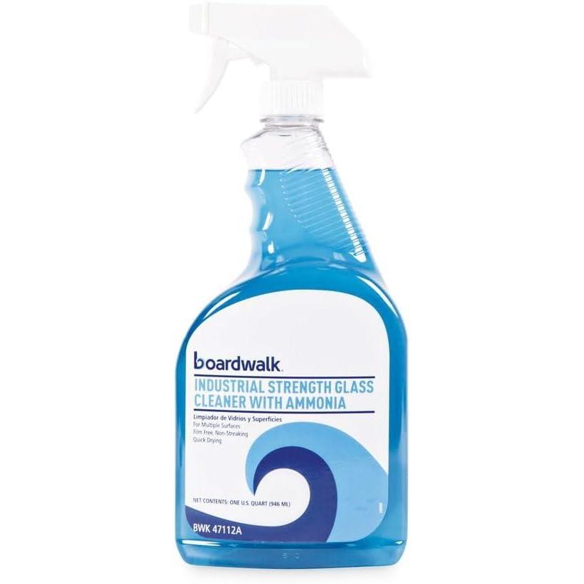 image:imageBoardwalk BWK47112AEA 32 oz Spray Bottle Industrial Strength Trigger Glass Cleaner with Ammonia