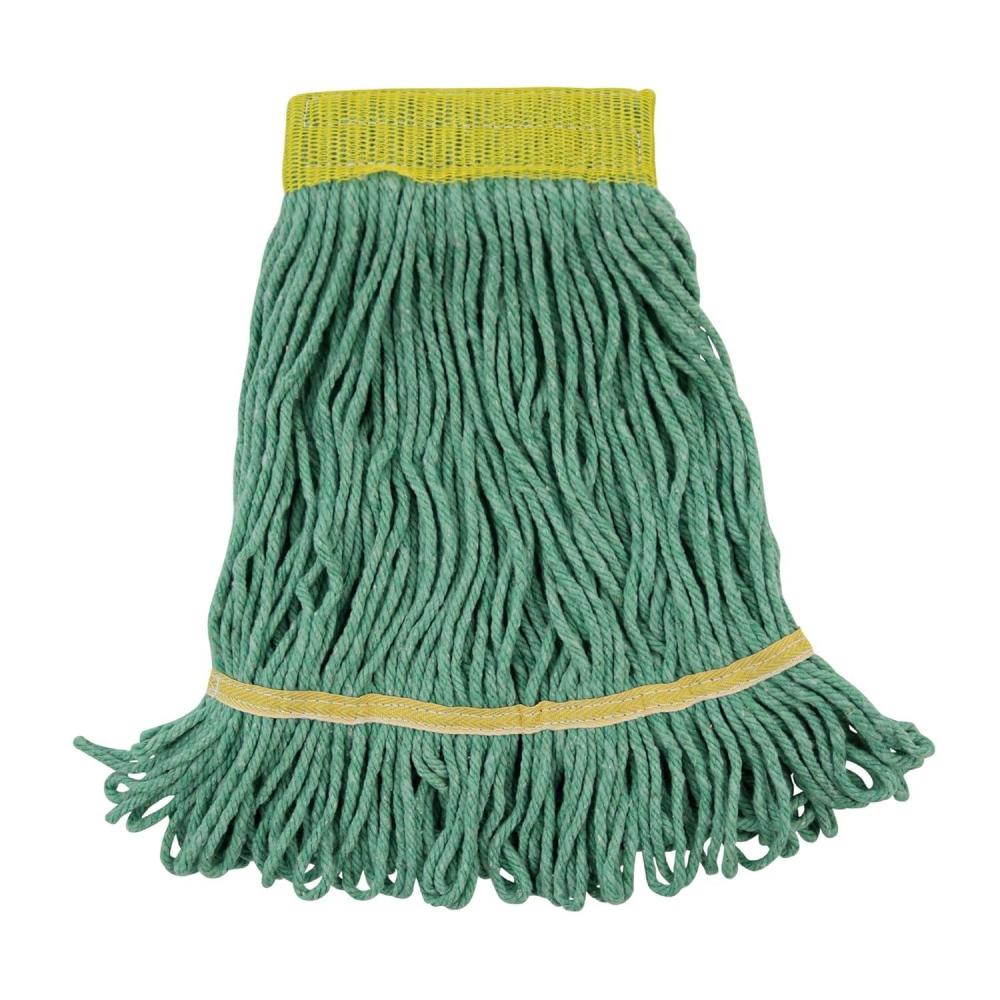 image:imageBoardwalk BWK501GN 5 in Headband Super Loop CottonSynthetic Fiber Wet Mop Head  Small Green 12Carton