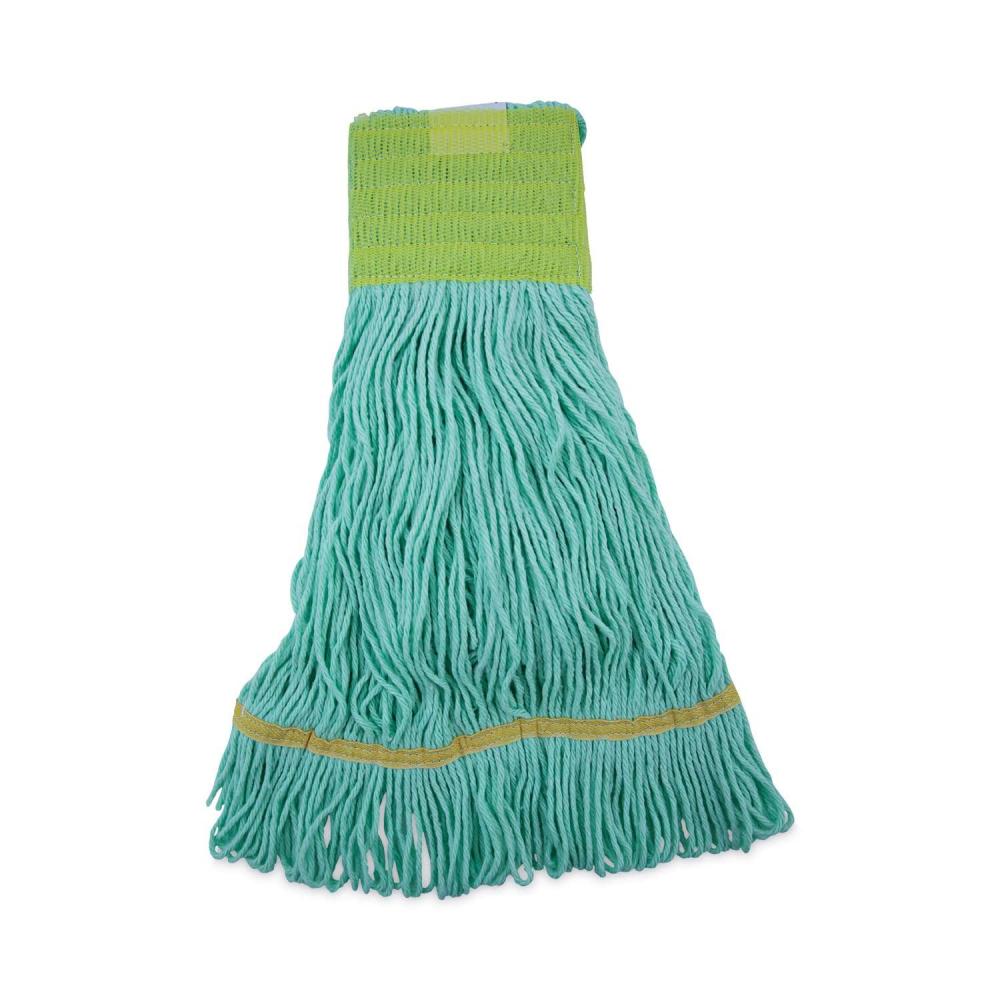 image:imageBoardwalk Ecomop LoopedEnd Mop Head Recycled Fibers Medium Size Green 12Carton