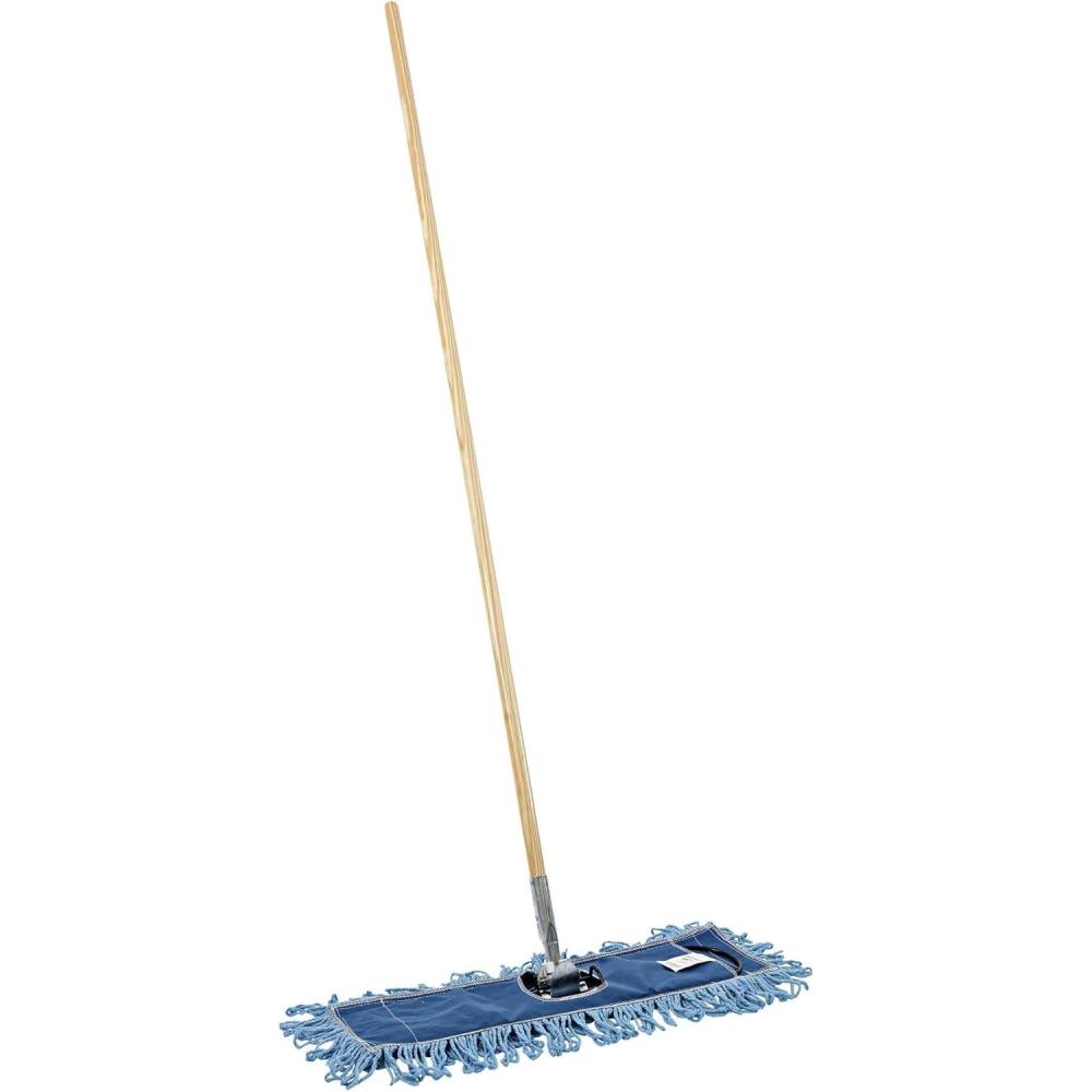 image:imageBoardwalk HL245BSPC LoopedEnd Dust Mop Kit 24 x 5 60Inch MetalWood Handle BlueNatural