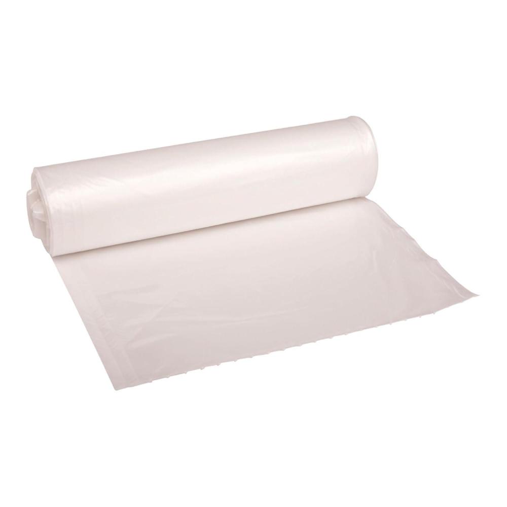 image:imageBoardwalk High Density Industrial Can Liners Coreless Rolls 45 gal 16 microns 40 x 48 Natural 25 BagsRoll 10 RollsCartonTransparent