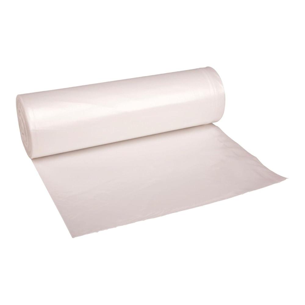 image:imageBoardwalk High Density Industrial Can Liners Coreless Rolls 60 gal 13 microns 38 x 60 Natural 25 BagsRoll 8 RollsCarton