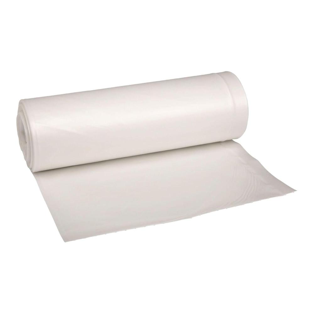 image:imageBoardwalk LowDensity Waste Can Liners 33 gal 06 mil 33 x 39 White 25 BagsRoll 6 RollsCarton