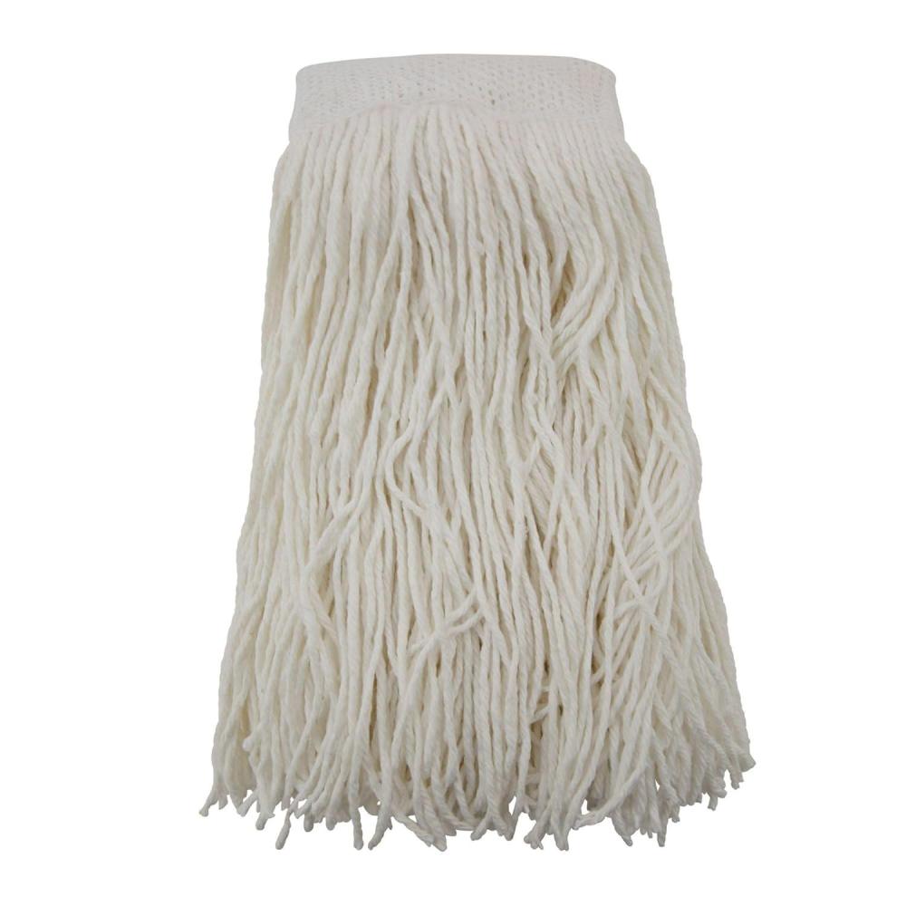image:imageBoardwalk Mop Head Premium Saddleback Head Rayon Fiber 24Oz White 12Carton