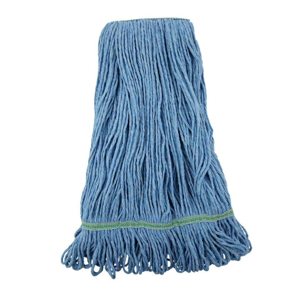 image:imageBoardwalk Super Loop Wet Mop Head CottonSynthetic Fiber 1 Headband Medium Size Blue 12Carton