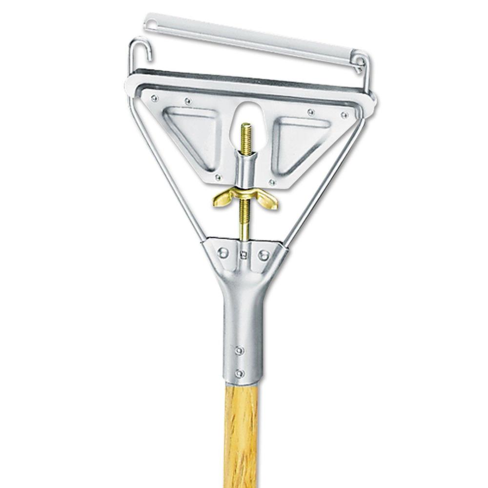 image:imageBoardwalk UNS 601 BWK601 Quick Change Metal Head Wooden Mop Handle Junior 78 Diameter x 54 Natural Pack of 6