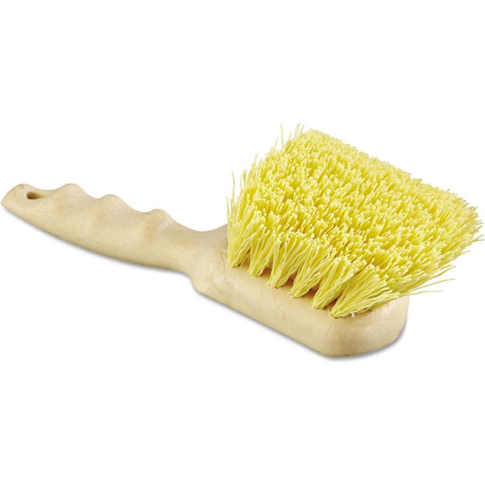 image:imageBoardwalk Utility Brush Cream Polypropylene Bristles 55 Brush 3 Tan Plastic Handle