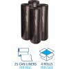 Boardwalk 522 Super Extra-Heavy Repro Can Liner, 43×47, 1.6 Mil, 56gal, Blk, 10 Bags per Roll (Case of 10 Rolls)