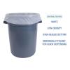 Boardwalk 56 Gallon, 43″ x 48″ – 200 Box High Density Industrial Garbage Bags, Flat Pack Can Liners, Natural Color, Flat Pack, Star Seal Bottom(White)