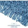 Boardwalk HL245BSPC Looped-End Dust Mop Kit 24 x 5 60-Inch Metal/Wood Handle Blue/Natural