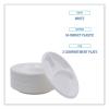Boardwalk Hi-Impact Plastic Dinnerware, Plate, 3-Compartment, 10″ dia, White, 500/Carton