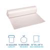 Boardwalk High Density Industrial Can Liners Coreless Rolls, 33 gal, 16 microns, 33 x 40, Natural, 25 Bags/Roll, 10 Rolls/Carton