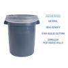 Boardwalk High Density Industrial Can Liners Coreless Rolls, 45 gal, 16 microns, 40 x 48, Natural, 25 Bags/Roll, 10 Rolls/Carton(Transparent)