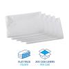 Boardwalk High Density Industrial Can Liners Coreless Rolls, 45 gal, 16 microns, 40 x 48, Natural, 25 Bags/Roll, 10 Rolls/Carton(White)