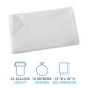 Boardwalk High Density Industrial Can Liners Coreless Rolls, 45 gal, 16 microns, 40 x 48, Natural, 25 Bags/Roll, 10 Rolls/Carton(White)