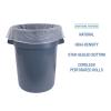 Boardwalk High Density Industrial Can Liners Coreless Rolls, 60 gal, 13 microns, 38 x 60, Natural, 25 Bags/Roll, 8 Rolls/Carton