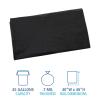 Boardwalk Linear Low Density Industrial Can Liners, 45 gal, 0.7 mil, 40 x 46, Black, 100/Carton