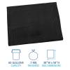 Boardwalk Linear Low Density Industrial Can Liners, 60 gal, 0.7 mil, 38 x 58, Black, 100/Carton