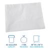 Boardwalk Linear Low Density Industrial Can Liners, 60 gal, 0.7 mil, 38 x 58, White, 100/Carton(White)