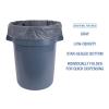 Boardwalk Linear Low Density Industrial Can Liners, 60 gal, 1.3 mil, 38 x 58, Gray, 100/Carton