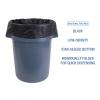 Boardwalk Linear Low Density Industrial Can Liners, 60 gal, 1.7 mil, 38 x 58, Black, 100/Carton