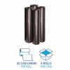 Boardwalk Recycled Low-Density Polyethylene Can Liners, 45 gal, 1.2 mil, 40″ x 46″, Black, 10 Bags/Roll, 10 Rolls/Carton