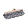 Boardwalk Dual-Surface Black Polypropylene Bristles, 10″ Brush, Brown Plastic Handle