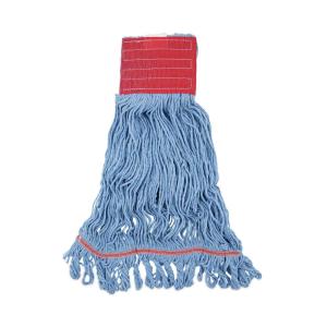 Boardwalk BWK403BL Premium Standard Cotton/Rayon Fiber Mop Head – Large, Blue (12/Carton)