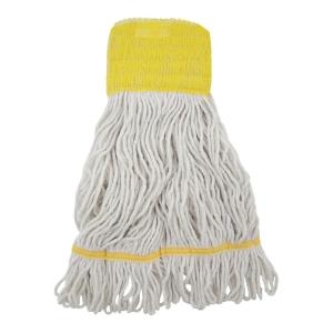 Boardwalk BWK501WH 5 in. Headband Cotton/Synthetic Super Loop Wet Mop Head – Small, White (12/Carton)