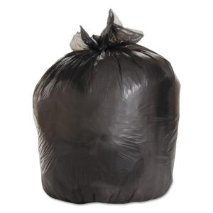 Boardwalk Low-Density Waste Can Liners, 45 gal, 0.6 mil, 40″ x 46″, Black, 25 Bags/Roll, 4 Rolls/Carton(Black)