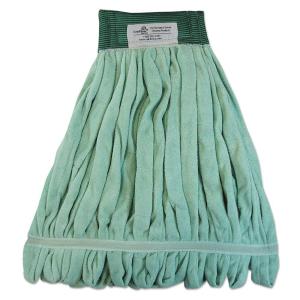 Boardwalk Microfiber Looped-End Wet Mop Heads, Medium, Blue, 12/Carton, 12/Carton(Green)