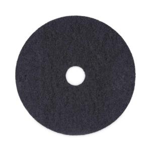 Boardwalk Stripping Floor Pads, 20″ Diameter, Black, 5/Carton