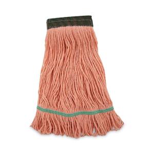 Boardwalk Super Loop Wet Mop Head, Cotton/Synthetic Fiber, 5″ Headband, Medium Size, Orange, 12/Carton