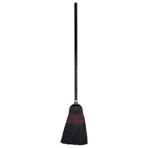 Boardwalk UNS 930BP BWK930BP Flag-Tip Push Broom, Poly Bristles, 42″ Handle, Natural/Black (Pack of 12)
