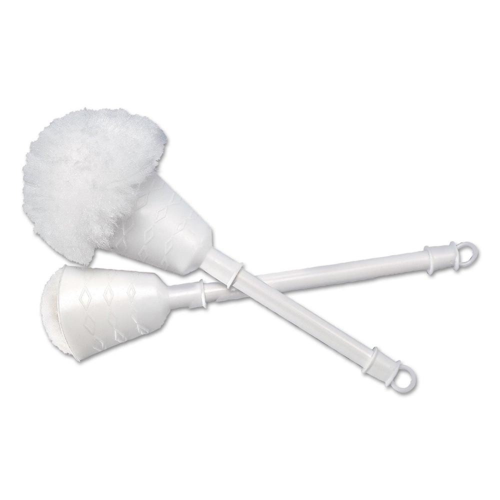 image:imageBoardwalk 528121 2 in Cone Head Plastic Bowl Mops with 10 in Handle  White 25PieceCarton