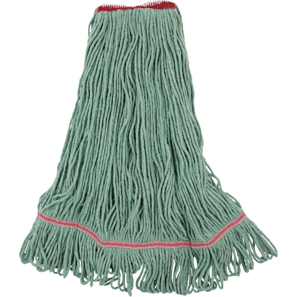 image:imageBoardwalk BWK503GNNB Premium Standard CottonRayon Fiber Mop Head  Large Green 12Carton