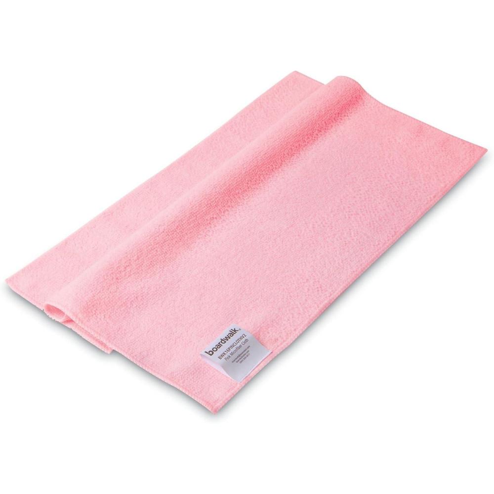 image:imageBoardwalk Microfiber Cleaning Cloths 16 X 16 Pink 24pack