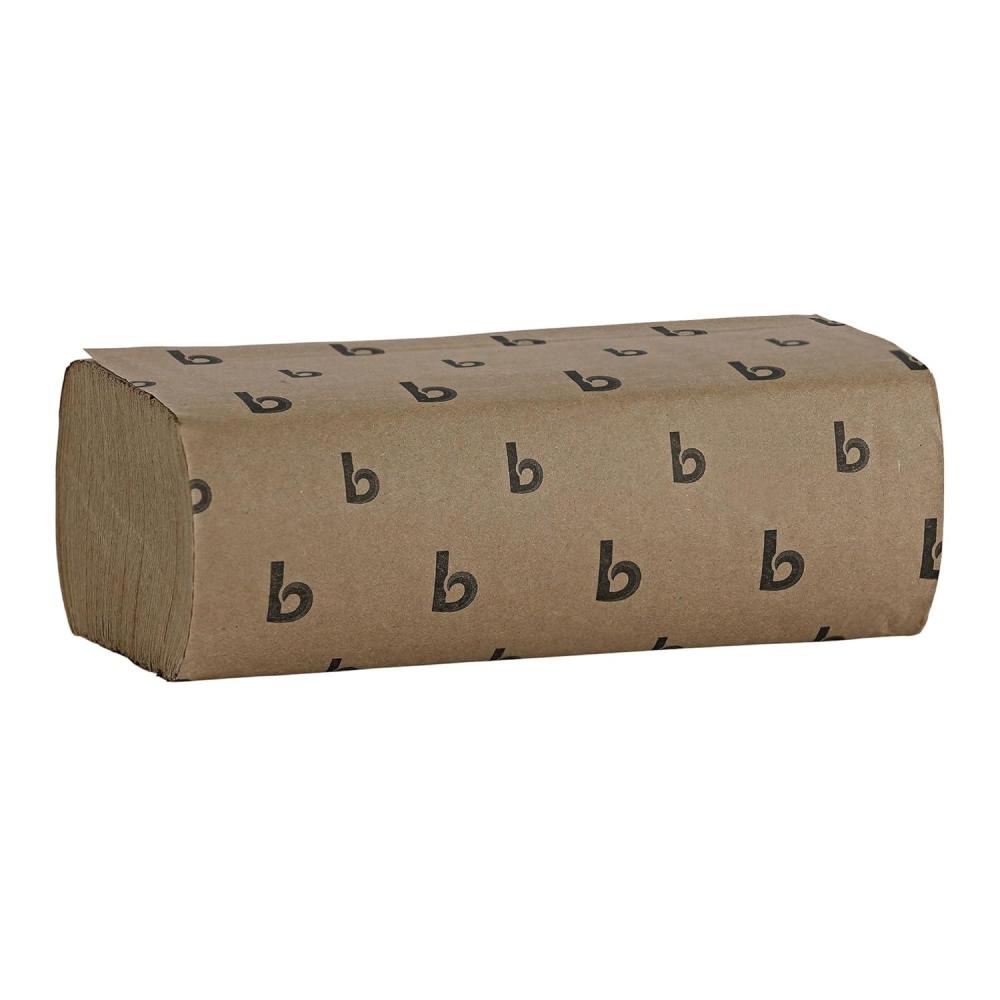 image:imageBoardwalk Multifold Disposable Bathroom Paper Hand Towels 1Ply 9 x 945 250 TowelsPack 16 PacksCarton White9 x 945 inches