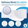 Boardwalk 2-Ply Bathroom Toilet Paper Tissue, Septic Safe, 500 Sheets/Roll, Bulk Quantity 96 Rolls/Carton, 4″ x 3″, White