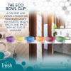 Fresh Products Eco Bowl Clip Air Freshener Versatile Design Toilet Freshener Trash Freshener Chemical Free Natural Oils Discreet Lasts 30 Days Made in the USA Cucumber Melon 12 pk(Blue)