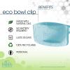 Fresh Products Eco Bowl Clip Air Freshener Versatile Design Toilet Freshener Trash Freshener Chemical Free Natural Oils Discreet Lasts 30 Days Made in the USA Cucumber Melon 12 pk(Light Blue)