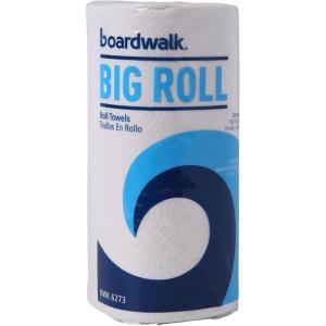 Boardwalk 6273 Perforated Paper Towel Roll, 2-Ply, White, 11 x 8 1/2, 250 Sheets Per Roll (Case of 12 Rolls)(White)