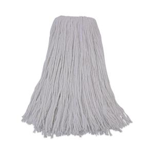Boardwalk Mop Head, Premium Standard Head, Rayon Fiber, 32oz, White, 12/Carton