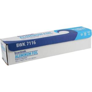 Boardwalk BWK 7116 1000′ Length, 18″ Width, 16 Micron Thickness Extra Standard Aluminum Foil Roll