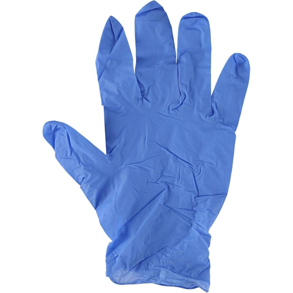 image:imageBoardwalk Disposable GeneralPurpose Nitrile Gloves Large Blue 4 mil 100Box380lbxa